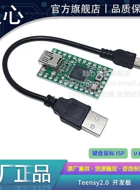Teensy2.0 USB AVR 开发板 键盘鼠标ISP U盘实验板mega32u4