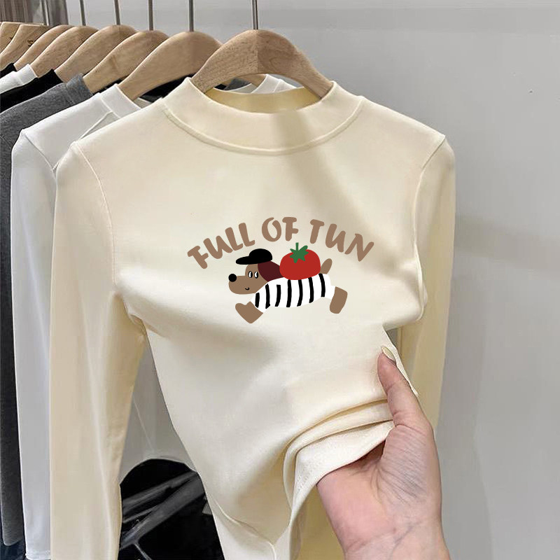 秋冬季男女童卡通新款打底衫德绒保暖上衣儿童半高领内搭长袖T恤,童装/婴儿装/亲子装,T恤,淘宝优惠券,粉丝福利购,淘宝优惠卷