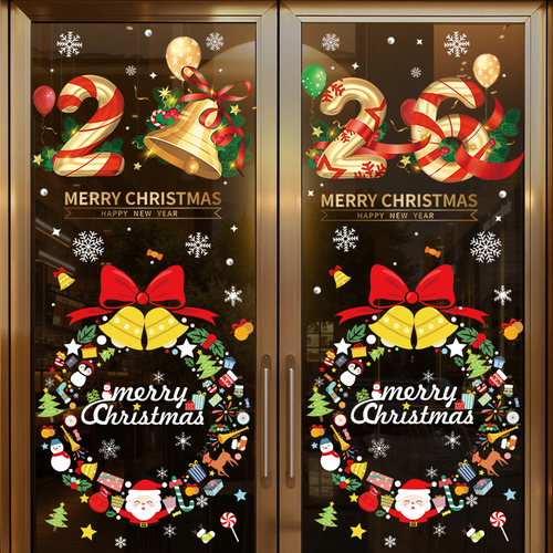 圣诞节装饰品静电贴玻璃门贴窗贴