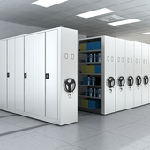 密集架档案室密集柜移动手摇式 智能电动钢制档案架书架凭证文件柜