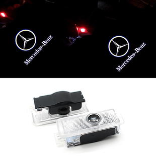 LED氛围灯适用于奔驰CLA/CLS系列车门迎宾灯logo投影镭射灯2支装