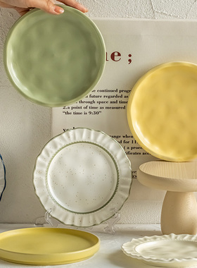 浅白doo ins风骨碟合集 陶瓷餐前碟小菜碟餐桌吐骨碟甜品碟 微瑕