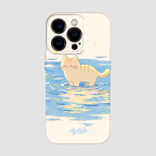 踏水小橘 适用iPhone16pro新款外壳15plus苹果13promax手机壳17美术生14pro可爱高级感小众独特艺术mate60pro