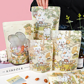 可爱卡通零食包装 密封袋 袋饼干糖果自封袋瓜子花生开心果食品分装