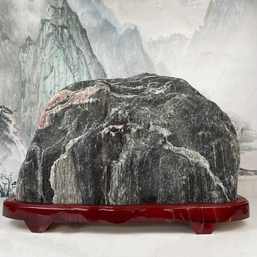 天然泰山石敢当室内外补角办公室原石靠山石观赏奇石客厅摆件