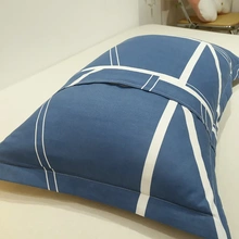 加厚100%纯棉枕套一对装48cm74全棉枕头套大号家用夏季枕头皮儿童