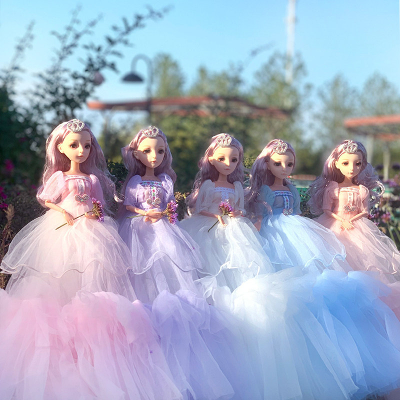 儿童玩具单个50cm婚纱洋娃娃大号公主娃娃舞蹈班招生礼物迷糊娃娃