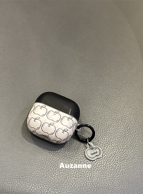 小众黑色线条苹果适用于freebudsSE2蓝牙保护套freecilp1代2代耳机壳