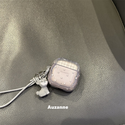 小众灰色波点耳机壳保护套