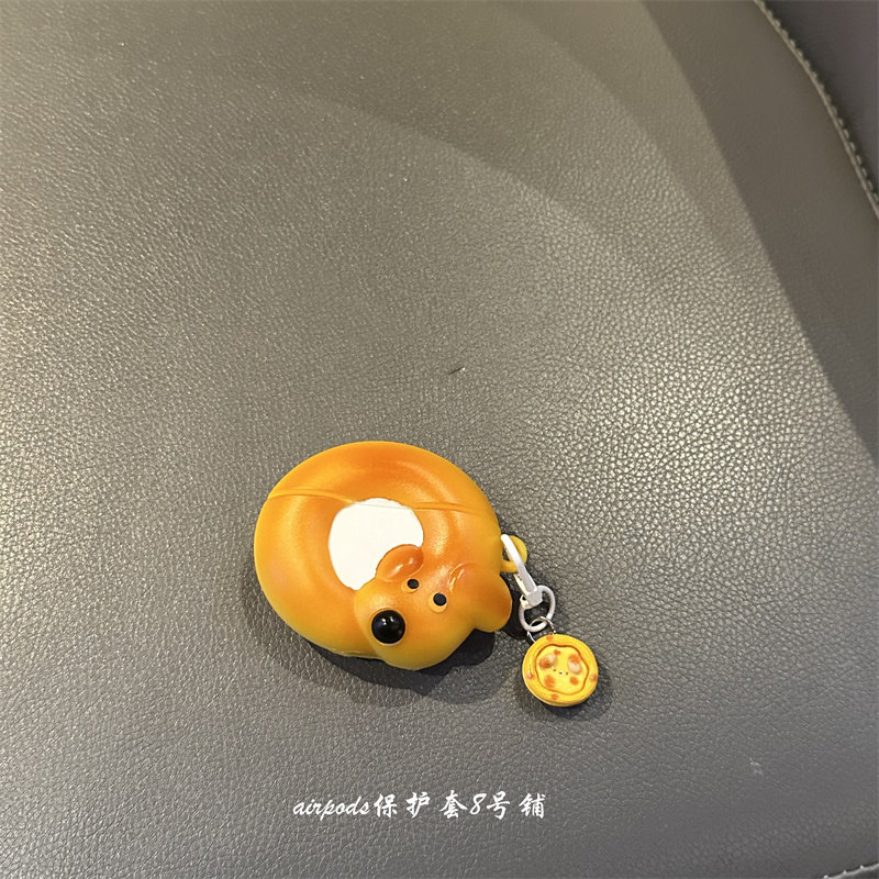 可爱贝果小狗面包适用于airpods4代蓝牙保护套2代3代pro苹果耳机壳,3C数码配件,耳机保护套,淘宝优惠券,粉丝福利购,淘宝优惠卷
