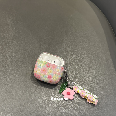 小众半透花朵耳机壳保护套