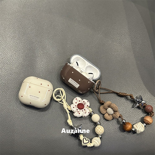 秋冬简约波点耳机壳保护套