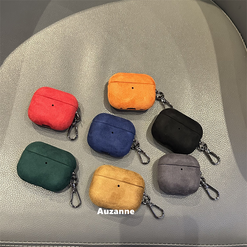 秋冬简约绒毛耳机壳保护套