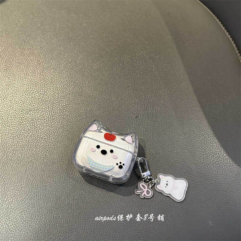 苹果可爱卡通小狗狗耳机壳