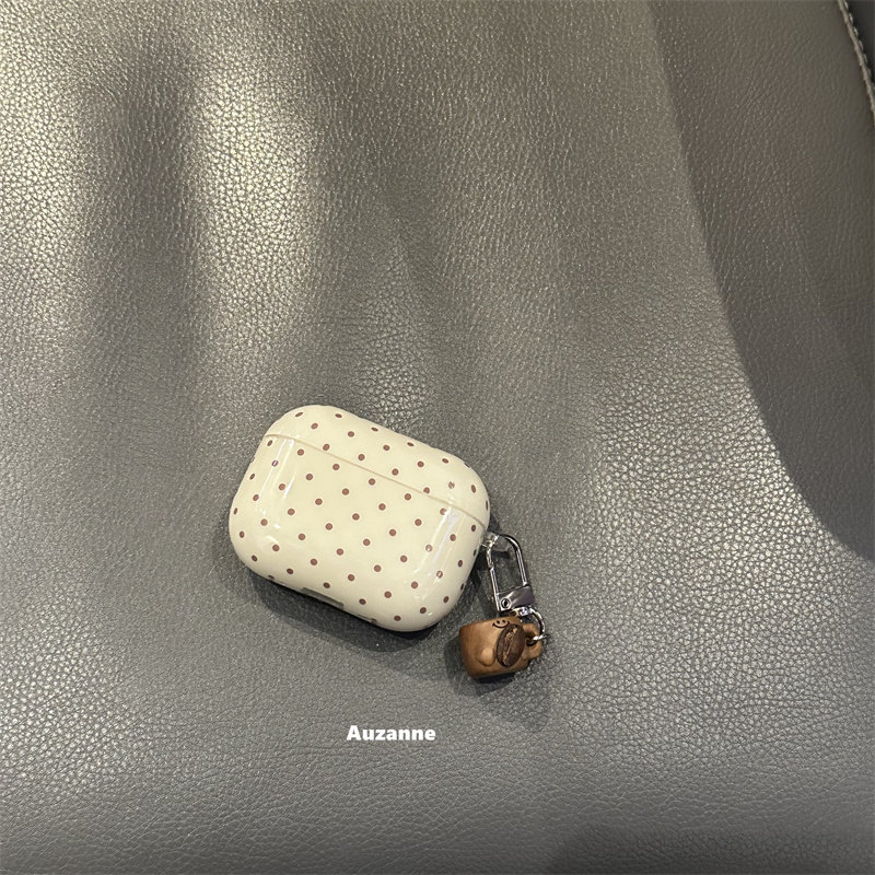 小众波点咖啡豆杯子挂坠适用于airpodspro1代2代3代蓝牙保护套4代耳机壳,3C数码配件,耳机保护套,淘宝优惠券,粉丝福利购,淘宝优惠卷