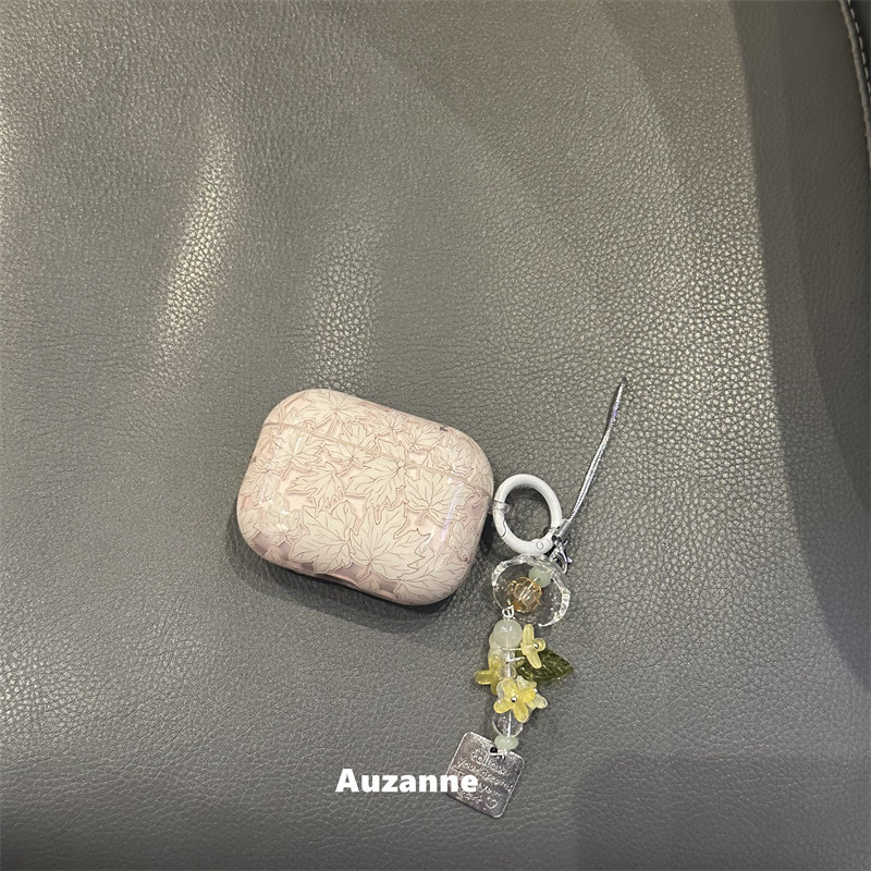 半透复古枫叶适用于airpodspro1代2代3代4代蓝牙耳机壳保护套,3C数码配件,耳机保护套,淘宝优惠券,粉丝福利购,淘宝优惠卷