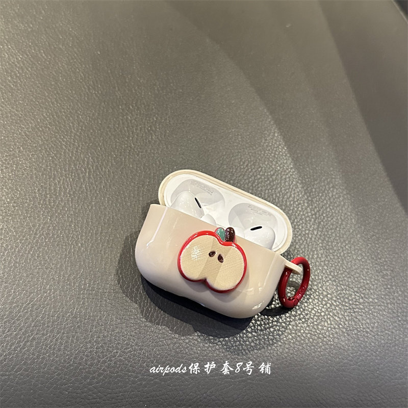 简约立体可爱苹果适用于airpods1代2代3代pro耳机壳4代保护套,3C数码配件,耳机保护套,淘宝优惠券,粉丝福利购,淘宝优惠卷