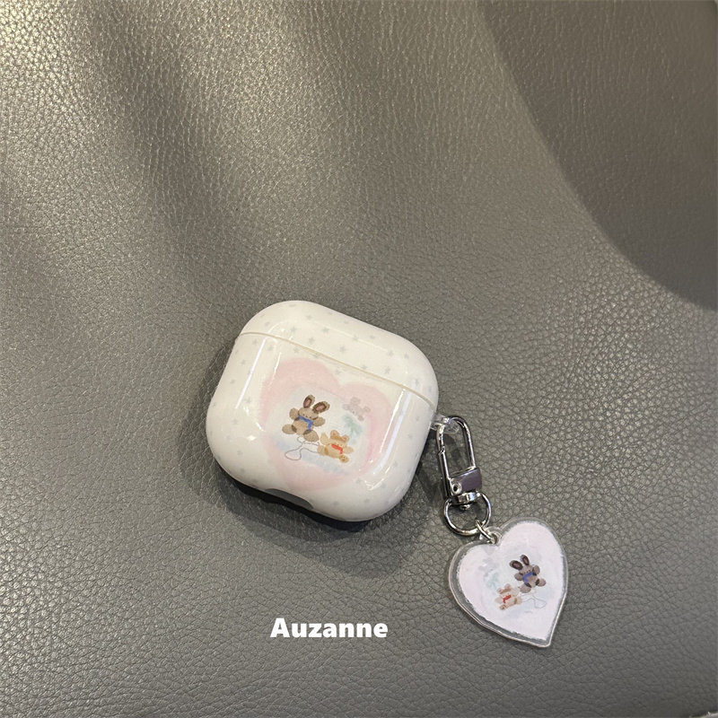 小众可爱波点兔子适用于airpodspro1代2代3代4代蓝牙耳机壳保护套,3C数码配件,耳机保护套,淘宝优惠券,粉丝福利购,淘宝优惠卷