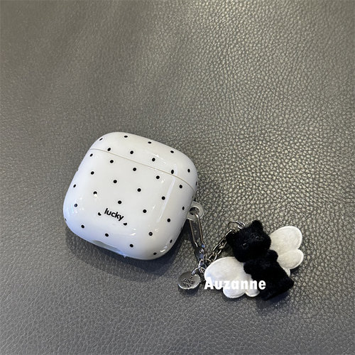 小众波点耳机壳保护套