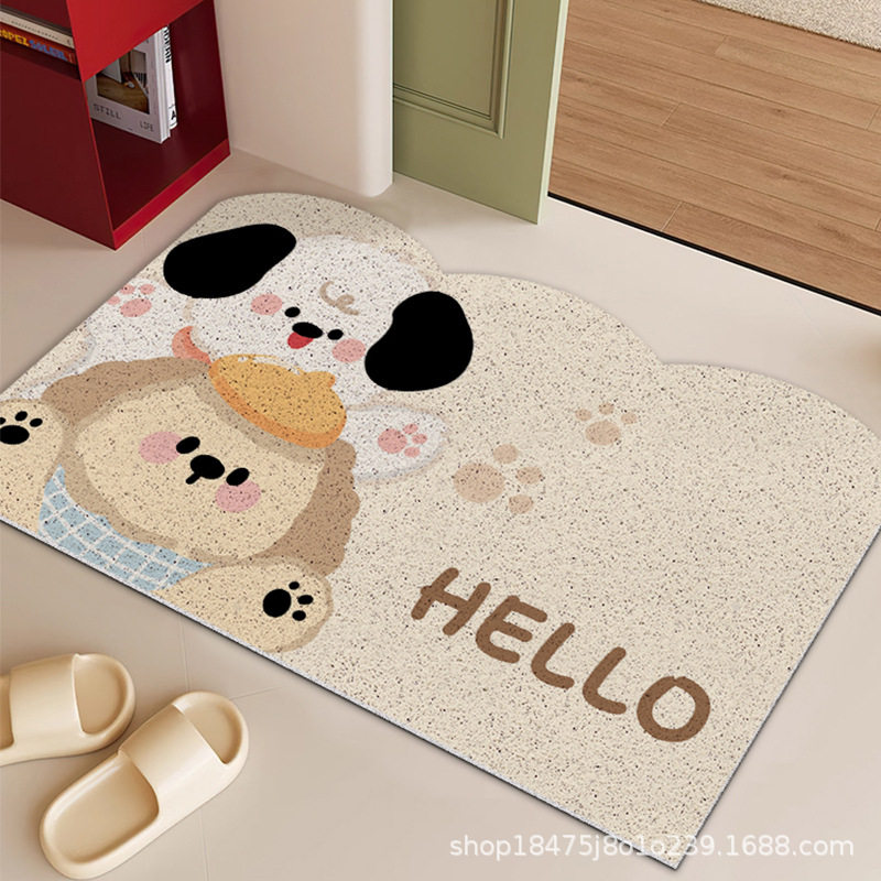 丝圈入户卡通门地垫大门口进门垫门里门外玄关防滑脚垫子新款地毯