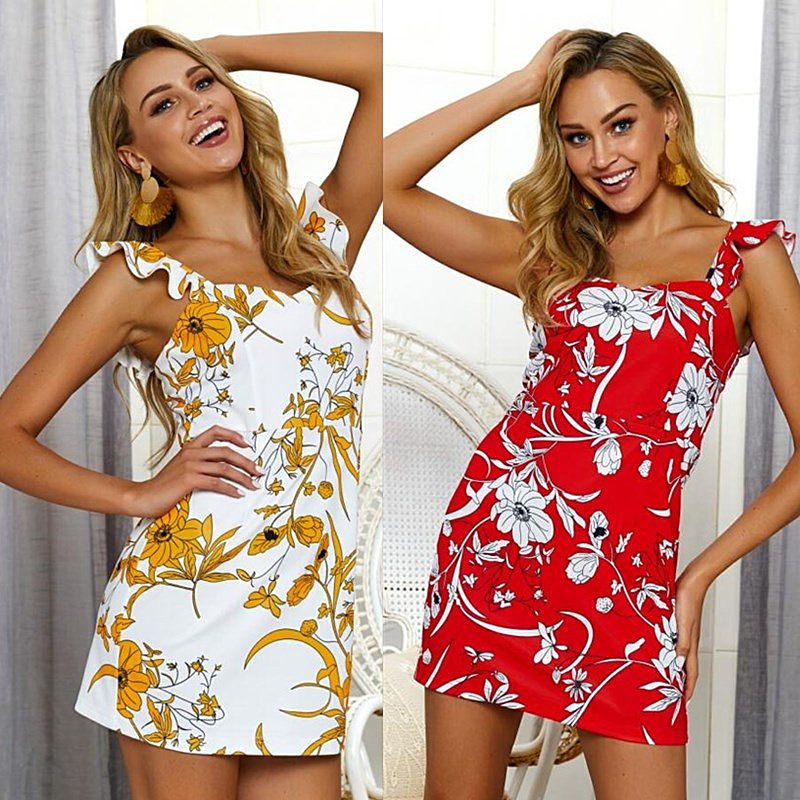 2021 New Slimming Dresses for Women's Beach Skirts in Summer