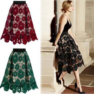 Clothing Ladies Skirts Lace Dresses Women short Skirt 半身裙