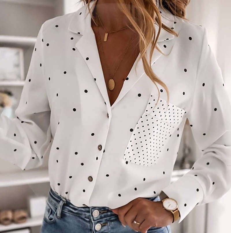 Pocket White Shirts Blouse