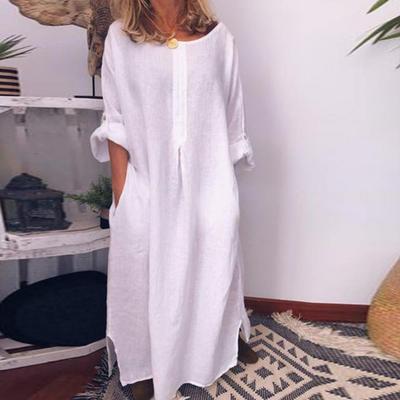Kaftan Dress Loose Long Dresses Fashion Ladies Clothing宽松