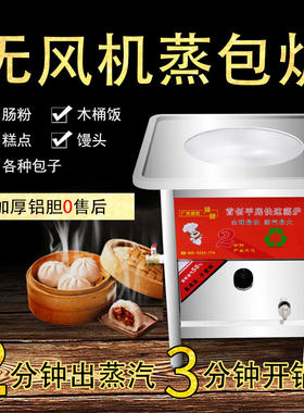 商用无风机节能液化气蒸包炉