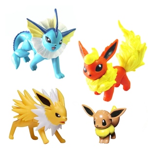 神奇宝贝手办火水雷精灵进化伊布嘎啦海狮吼爆弹大号可动公仔玩具