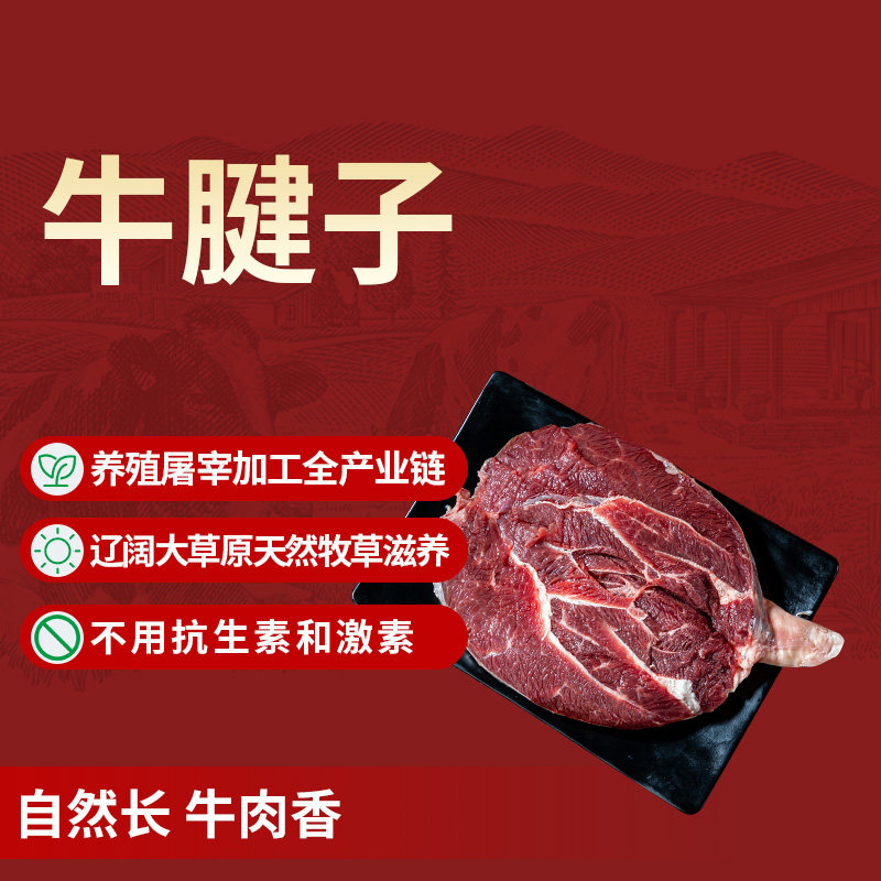 内蒙古黄牛肉新鲜健身牛腱子