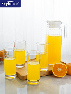 喜碧苏瑞冷水壶玻璃凉水瓶大容量泡茶家用凉白开水壶装水壶果汁壶