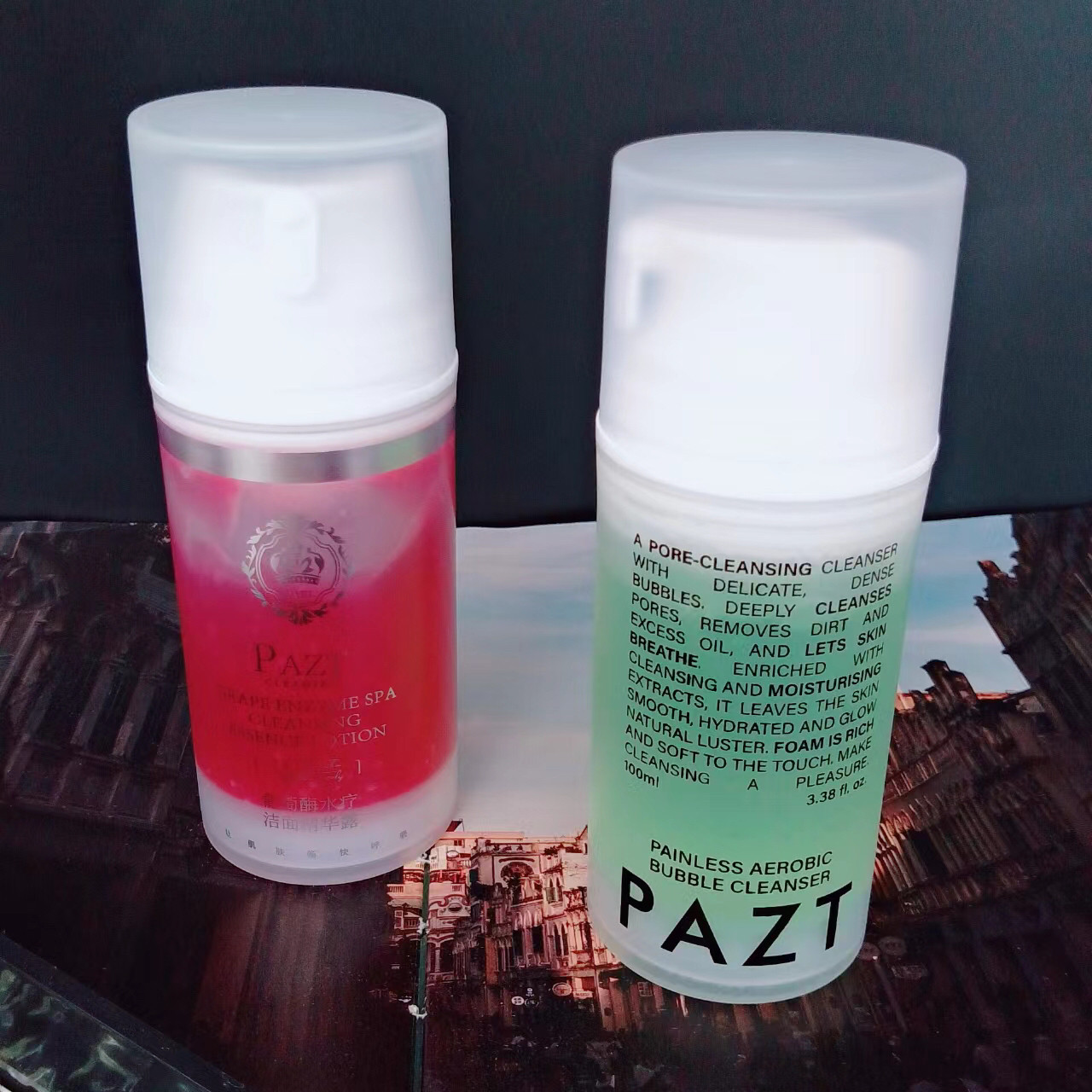 PAZT无痛有氧小气泡洁面乳水疗洁面精华露100ml