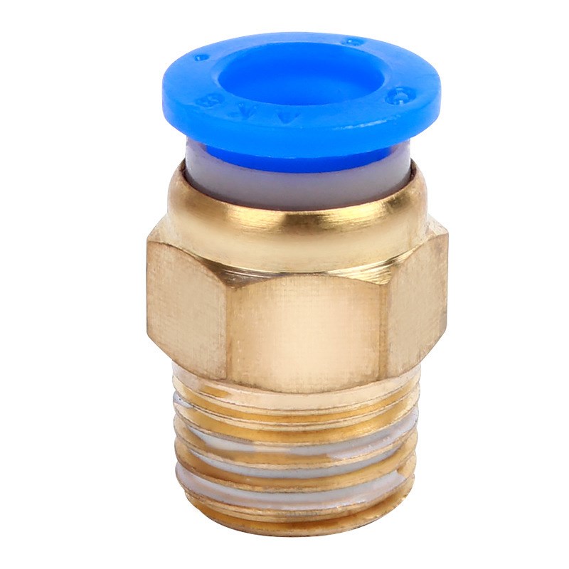 气动接头PC4-M5 6-01 t8-02 10-03 12-04PC外螺纹直通快插接头