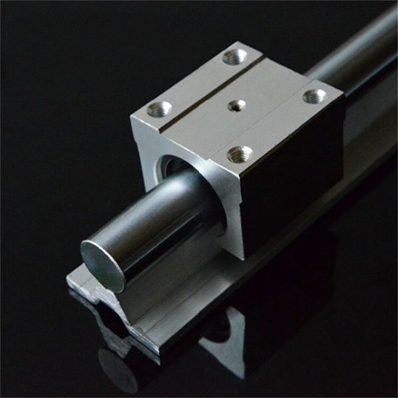 直线圆导轨光轴滑轨导轨SBR10 12 16 C20 25 30 35 40 50滑块铝托
