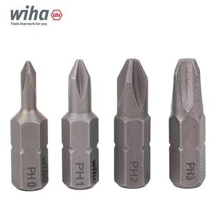 德国wiha威汉十字旋具头进口短25MM螺丝刀批头C6.3起子头7011Z