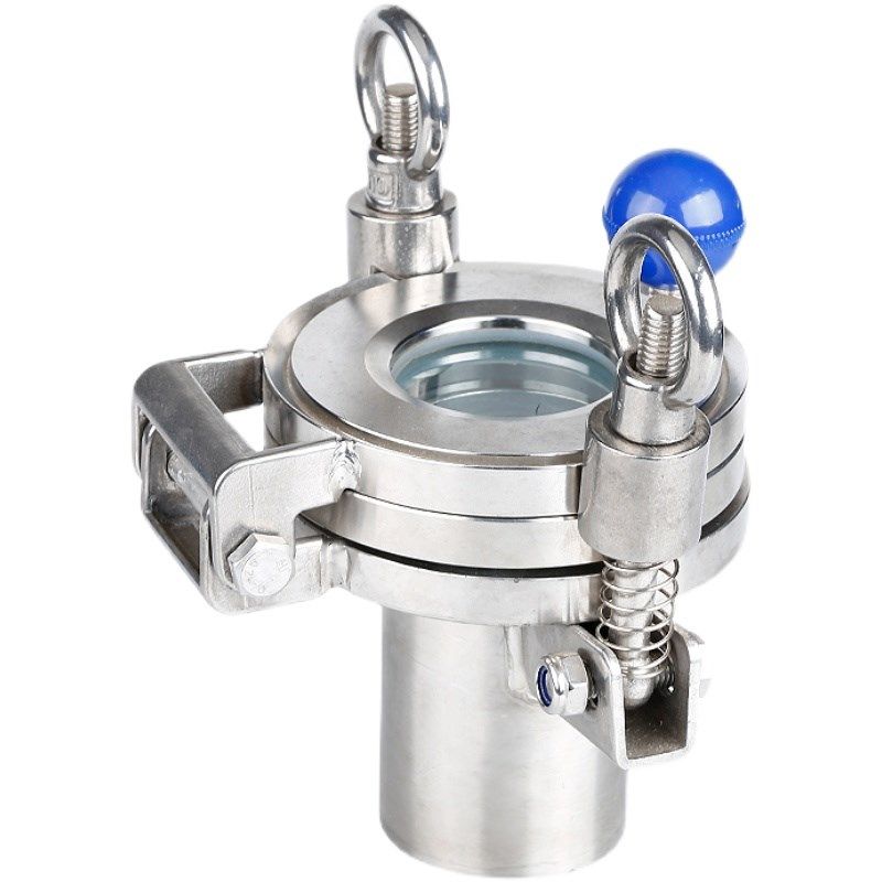 JB595-64不锈钢快装带颈法兰视镜 304SS不锈钢化工级高压快开人