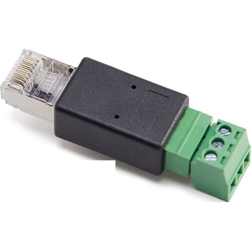 RJ45转RS485端子8P8C绿色接线端子简易水晶头接线rj45转3PIN转接
