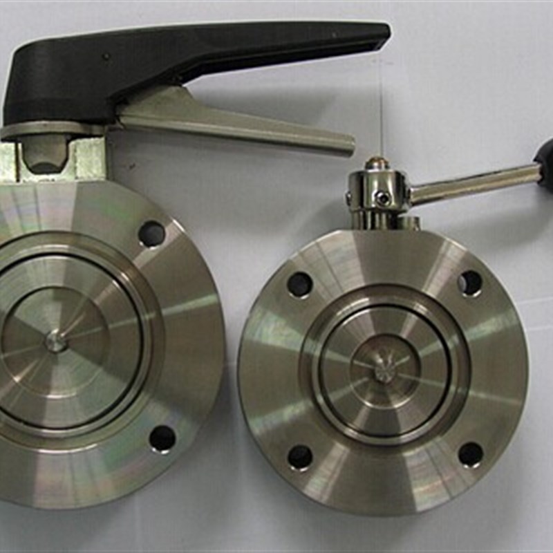 GI-KF16 25 40真空手动蝶阀 快装手动蝶阀GI-50 GI-80 GI100碟阀