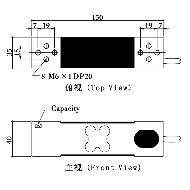 台湾MAVIN足立NA2传感器NA2-60/100/350/500kg称重NA2压力传感器