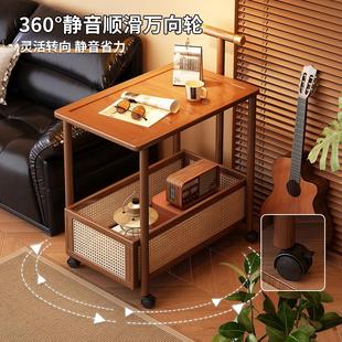 移动边几客厅家用非实木沙发茶几小推车小户型现代简约迷你小桌子