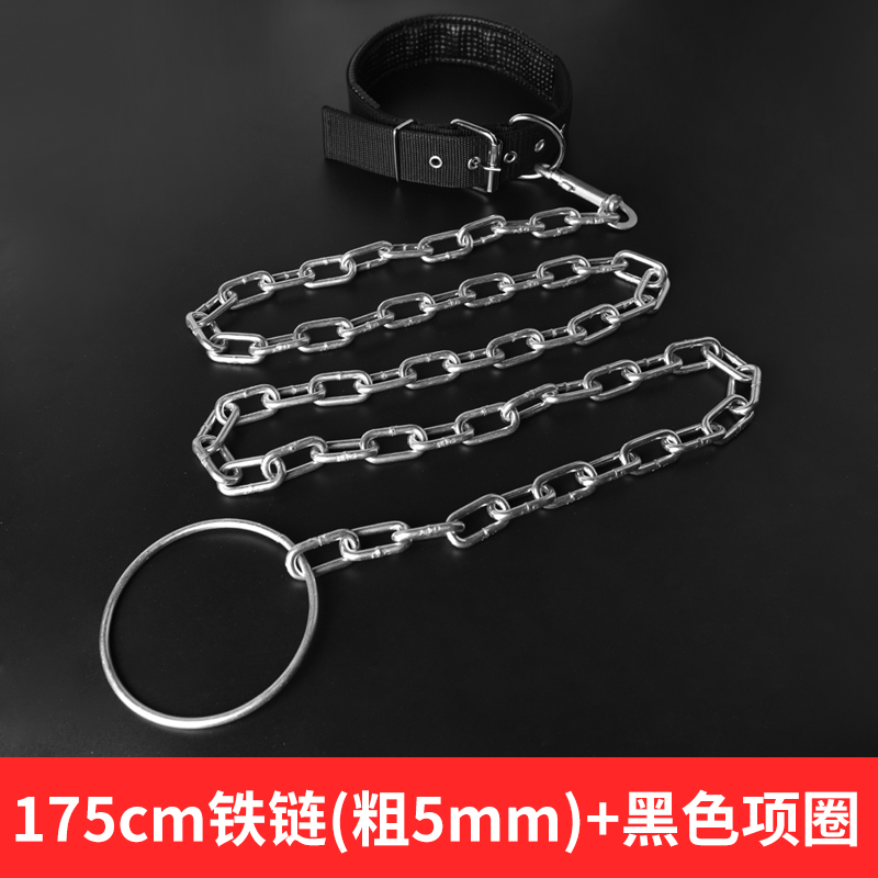 宠物铁链猫狗通用牵引绳光滑耐磨防咬断狗链子大型中型小型犬项圈