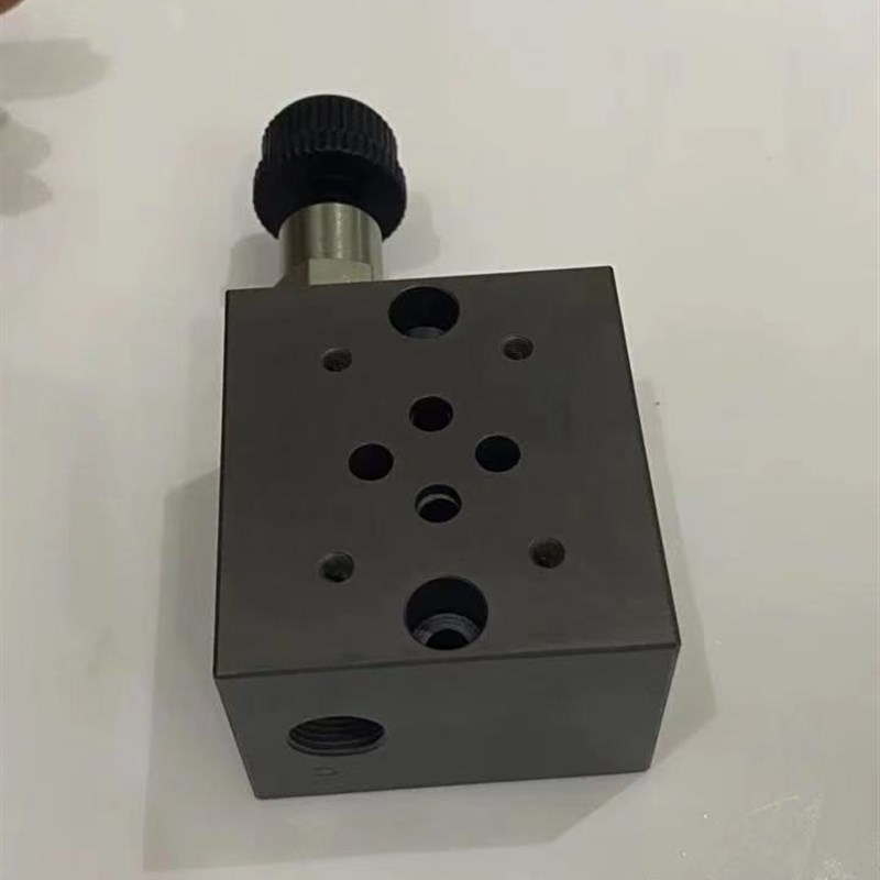 HDX液压油路块带插装溢流阀MMC-03R10-1P调压阀MMC-03R10-1D钢