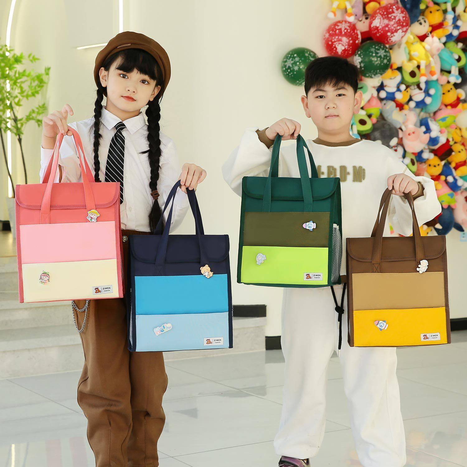 补习袋拎书袋小学生儿童撞色收纳文件袋上作业美术袋补课手提袋补习班包可定制印刷文字LOGO男女生学习美术袋,文具电教/文化用品/商务用品,补习袋/学科袋/科目袋,淘宝优惠券,粉丝福利购,淘宝优惠卷