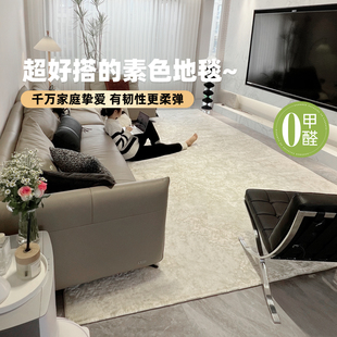 极简侘寂风沙发茶几垫卧室床边毯现代简约 土耳其进口客厅地毯意式
