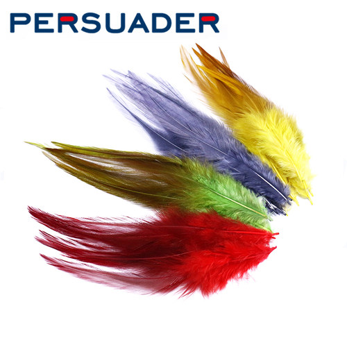 persuader飞蝇钓羽毛绑制材料公鸡蓑羽鞍羽Saddle飞蝇绑材8色可选