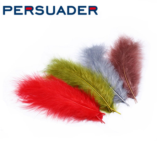 persuader 飞蝇饵 毛钩绑制材料 火鸡羽毛 Woolly Bugger 8色可选