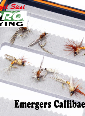 persuader 飞蝇钓饵16#成品蜉蝣Emergers飞钓毛钩 马口干式毛钩