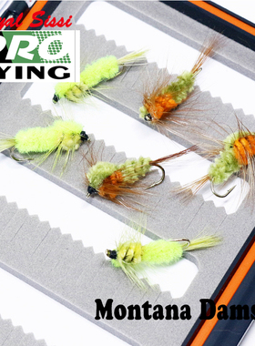 persuader飞钓飞蝇钓饵 10#豆娘若虫毛钩 damsel路亚飞蝇昆虫假饵