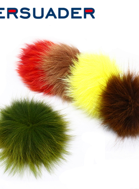 persuader 飞蝇钩绑制材料 狐狸尾巴 foxtail  饰带钩绑材6色可选